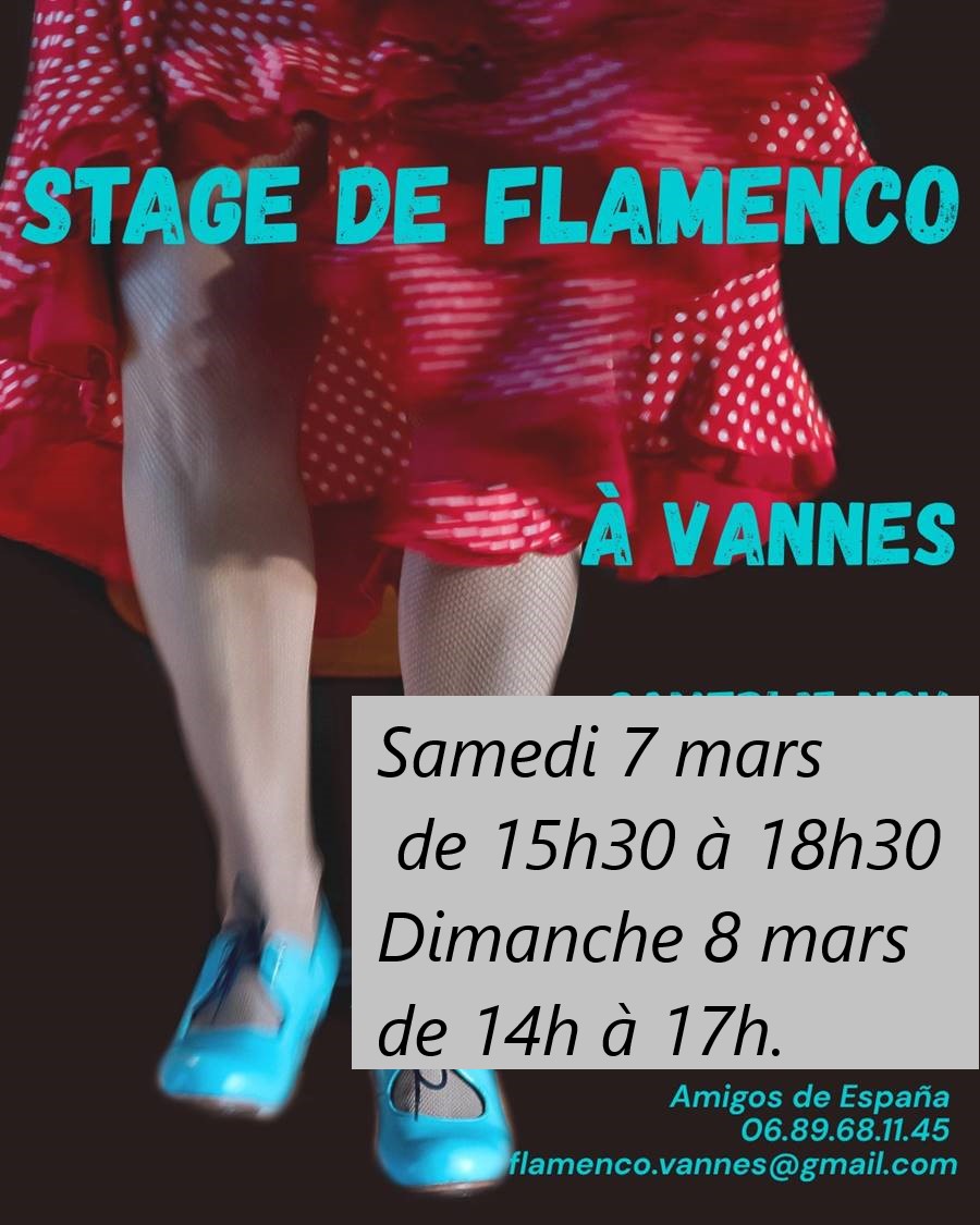   STAGE FLAMENCO LES 7 ET 8 MARS 2026.