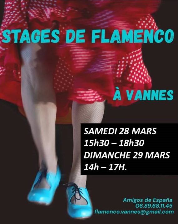   STAGE FLAMENCO LES 28 ET 29 MARS 2026.